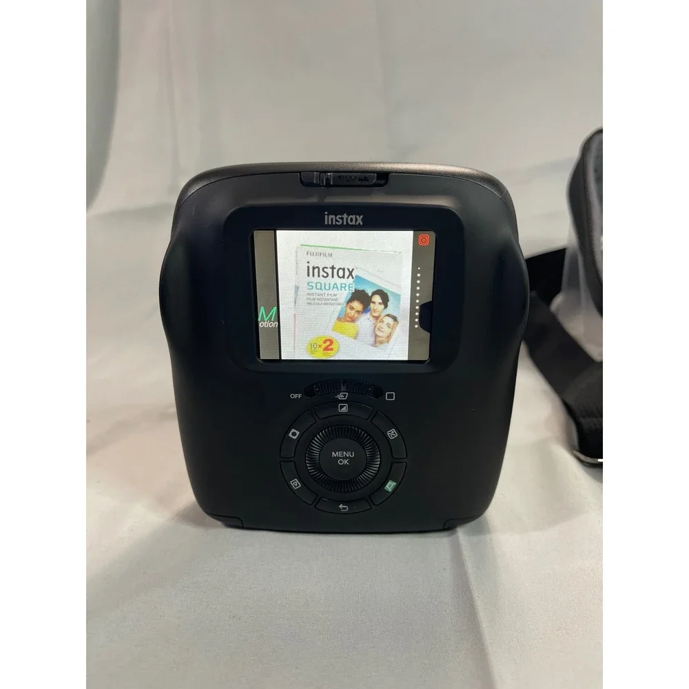 Fujifilm Instax Square SQ20 Hybrid Instant Camera Matte Black with Case and Film